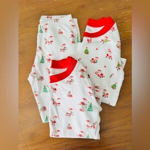 Kissy Kissy Christmas PJs. Size 4. GUC. 100% Pima Cotton.